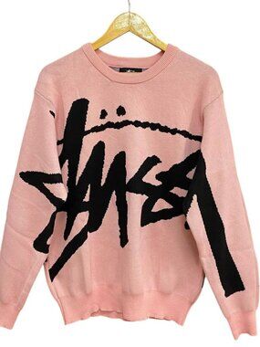 STÜSSY Stock Sweater - Pink - Size Small - NWT